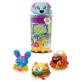 Magic Slime 85 ml mix de doua culori cu figurina care absoarbe slime-ul modele asortate